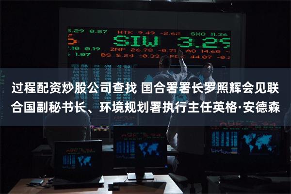过程配资炒股公司查找 国合署署长罗照辉会见联合国副秘书长、环境规划署执行主任英格·安德森